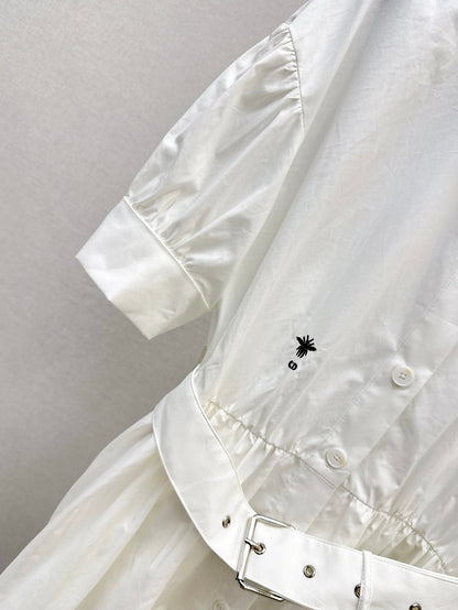 25ss beaded shirt dress