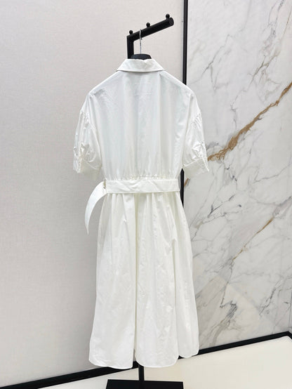 25ss beaded shirt dress