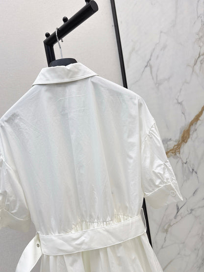 25ss beaded shirt dress