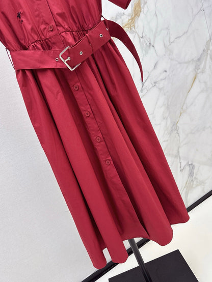 25ss beaded shirt dress