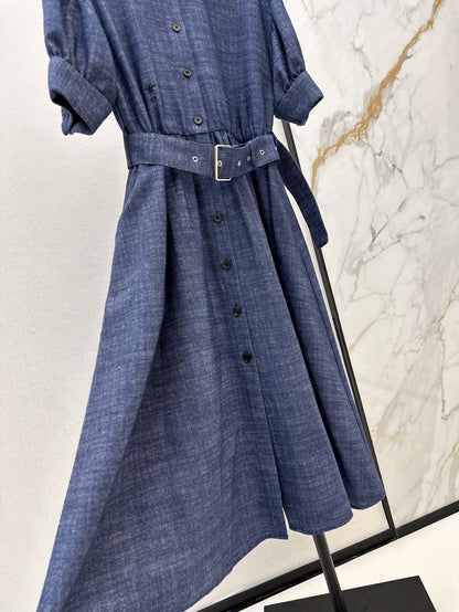 25ss beaded shirt dress