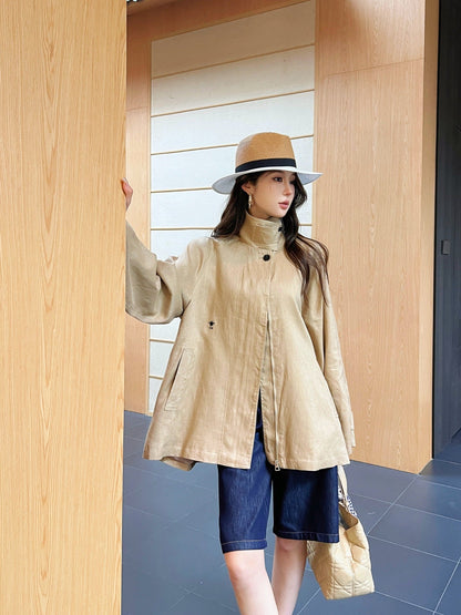 25ss Linen loose fit jacket