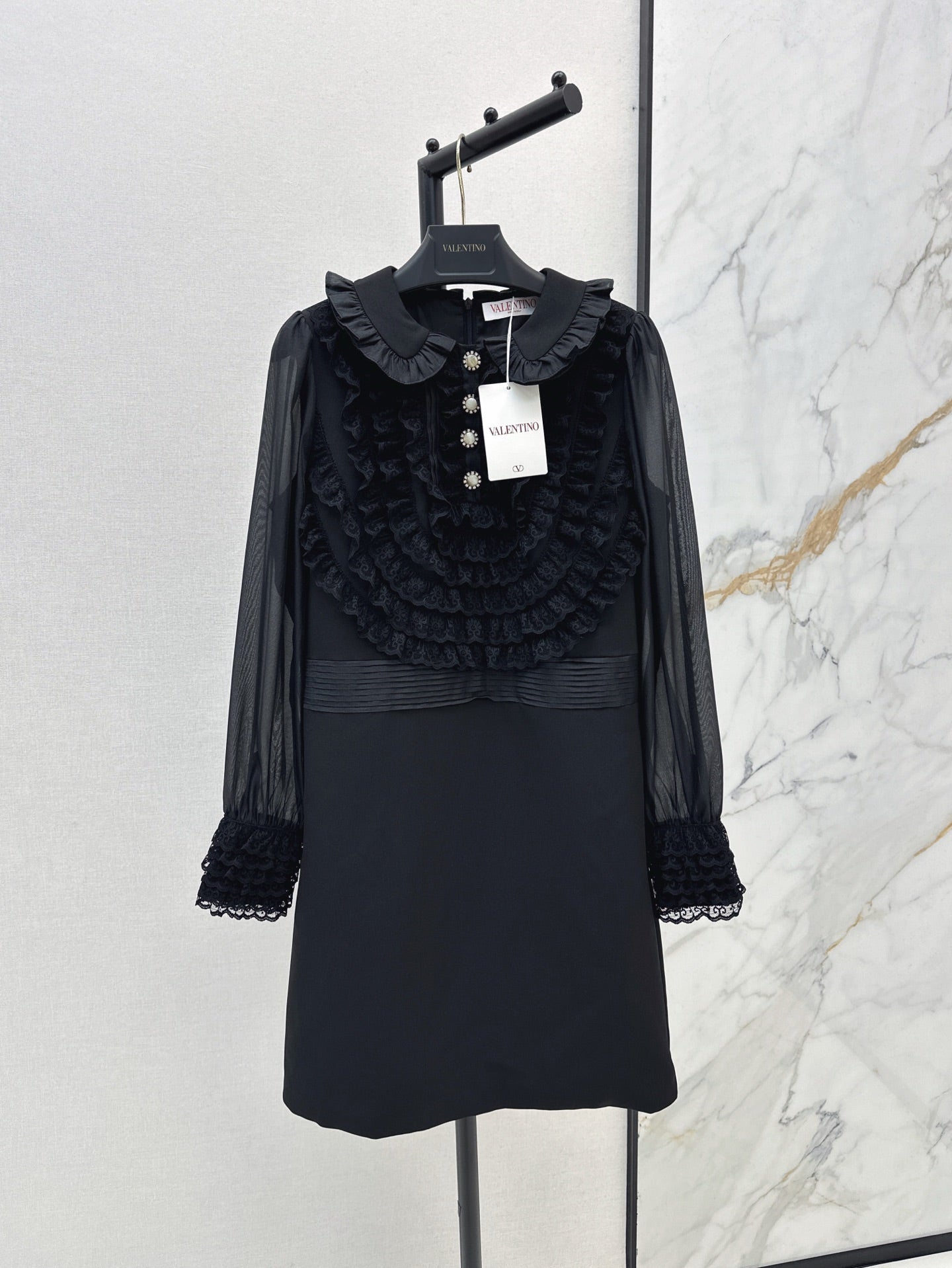 25ss ruffle lace dress