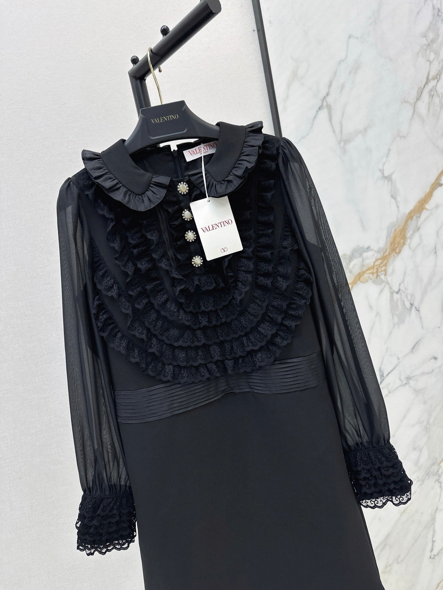 25ss ruffle lace dress