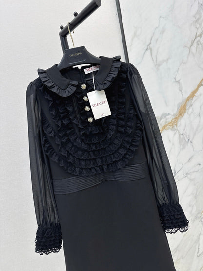 25ss ruffle lace dress