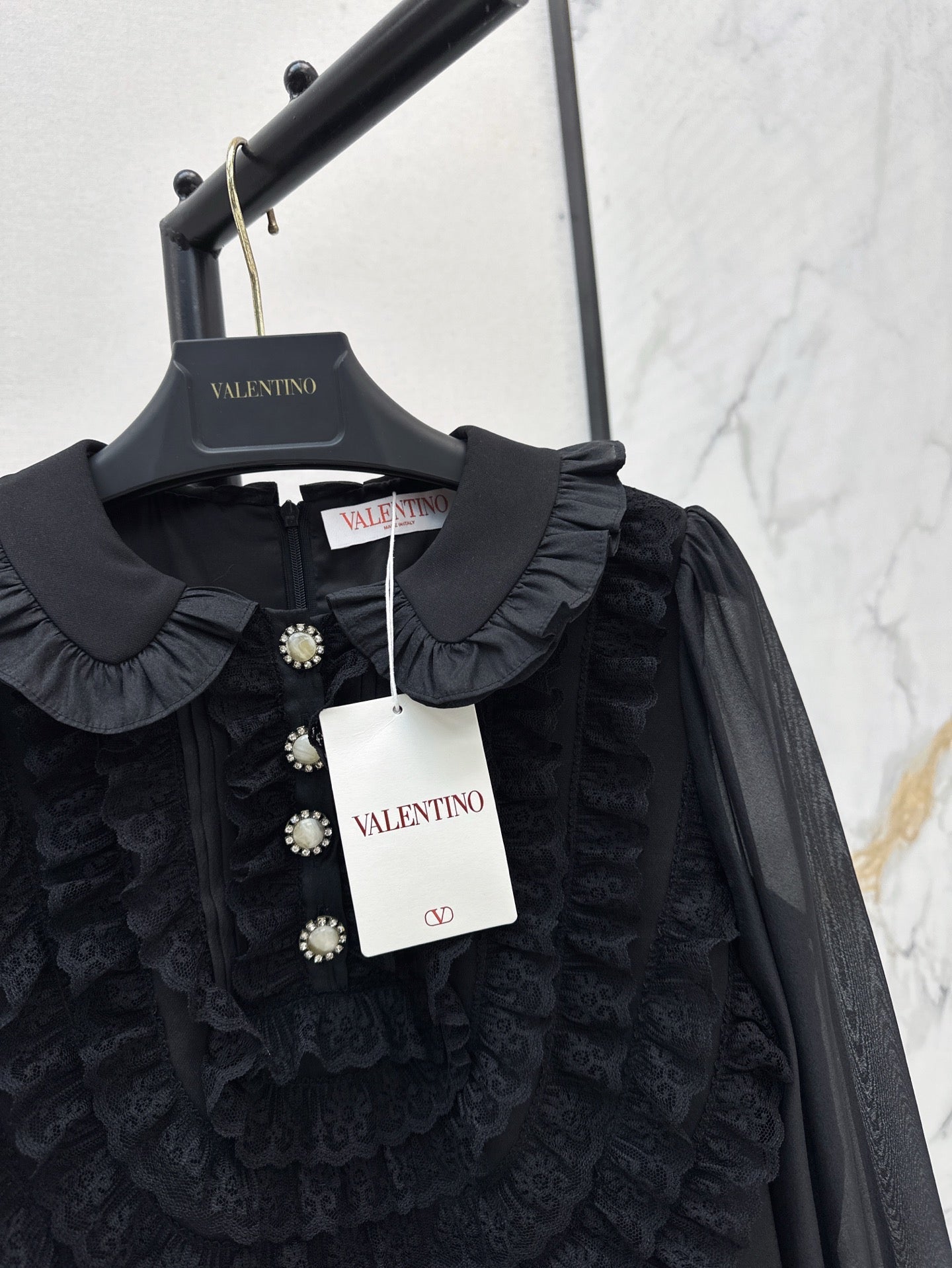 25ss ruffle lace dress