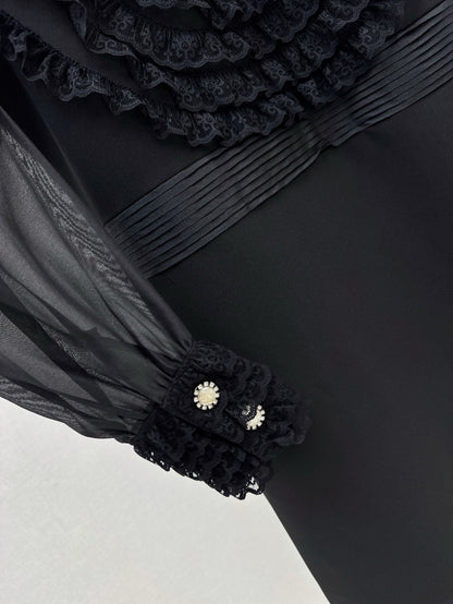 25ss ruffle lace dress