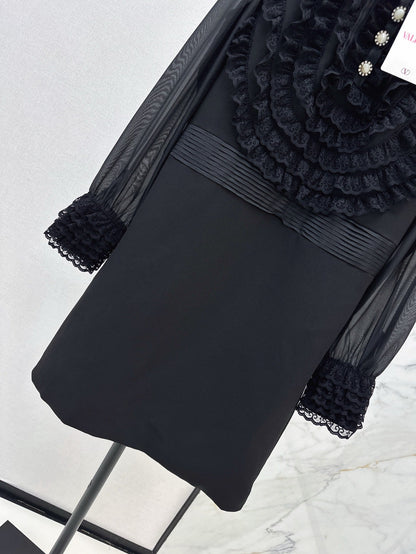 25ss ruffle lace dress