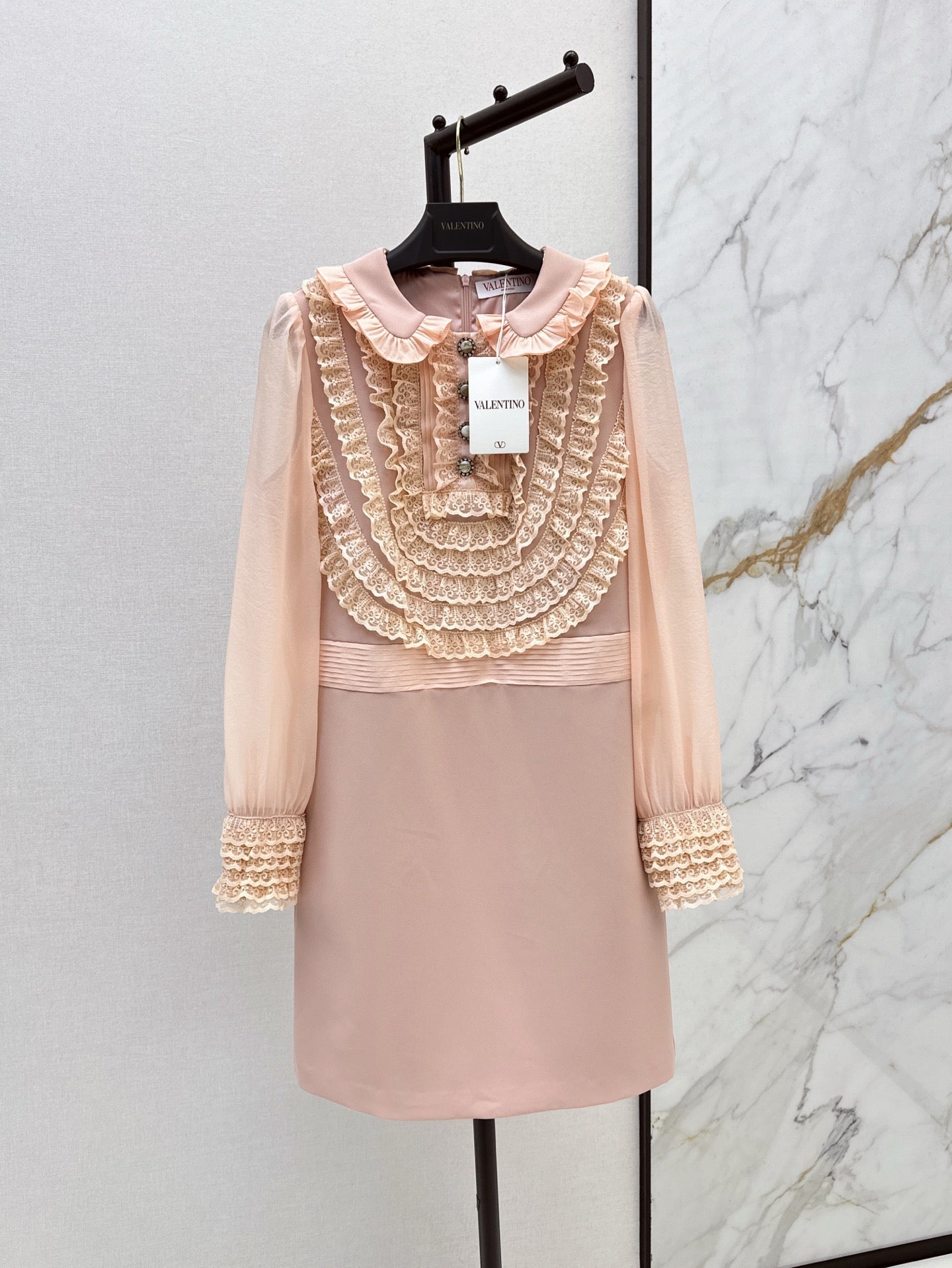 25ss ruffle lace dress