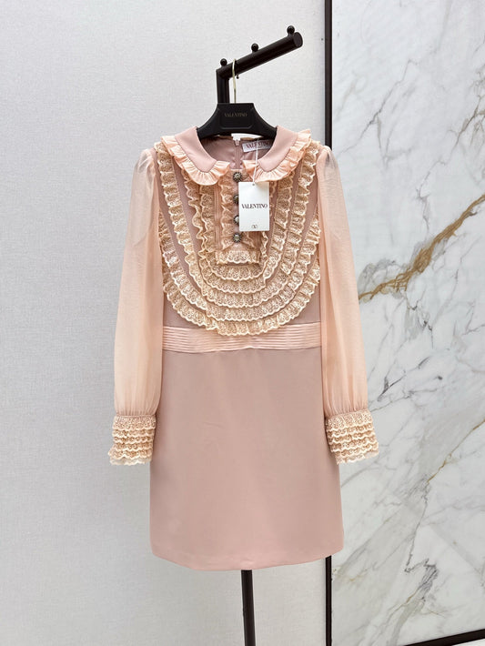 25ss ruffle lace dress
