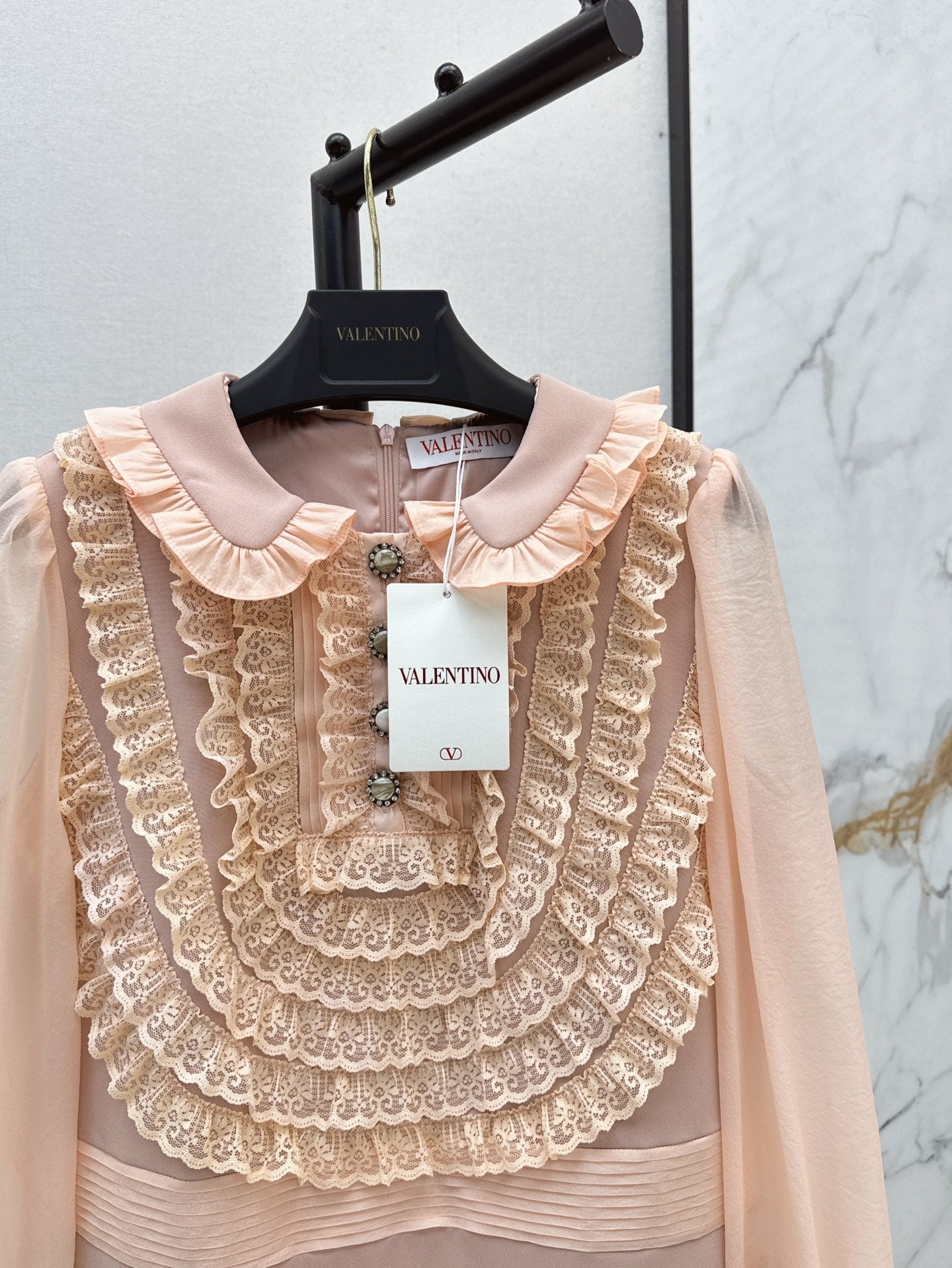 25ss ruffle lace dress