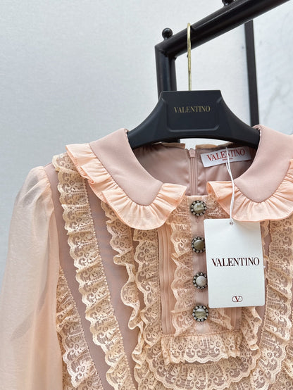 25ss ruffle lace dress