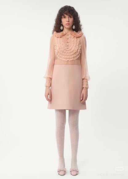 25ss ruffle lace dress