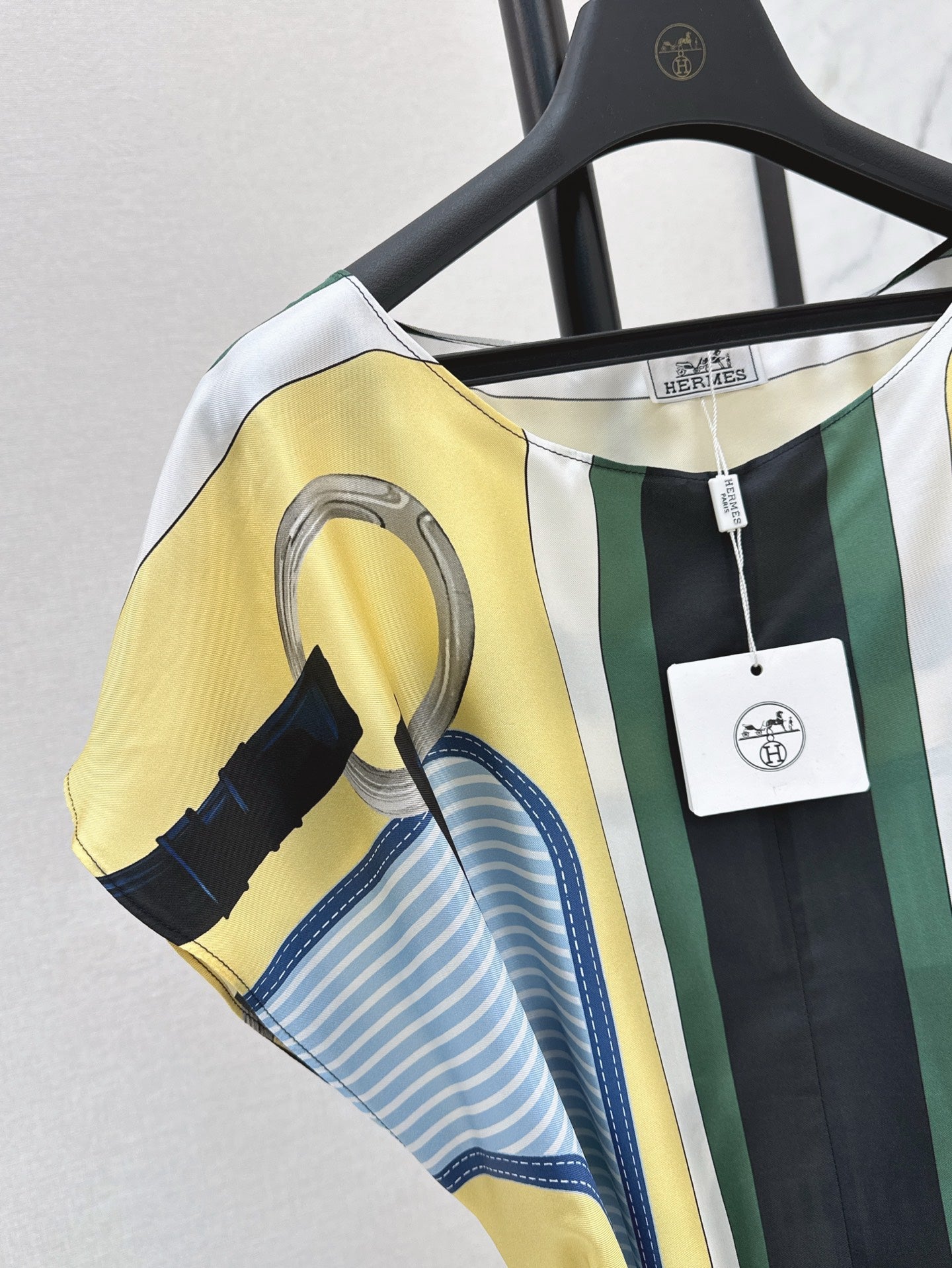 25ss coaching remix Silk dress