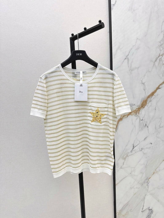 25ss embroidered t-shirt