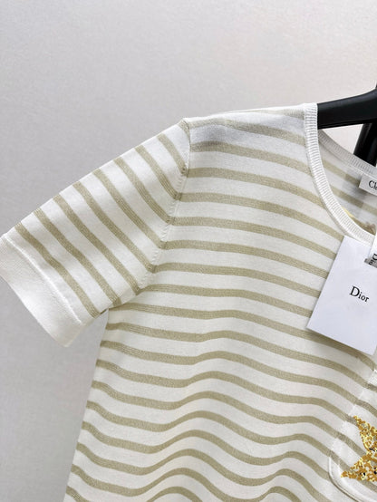 25ss embroidered t-shirt