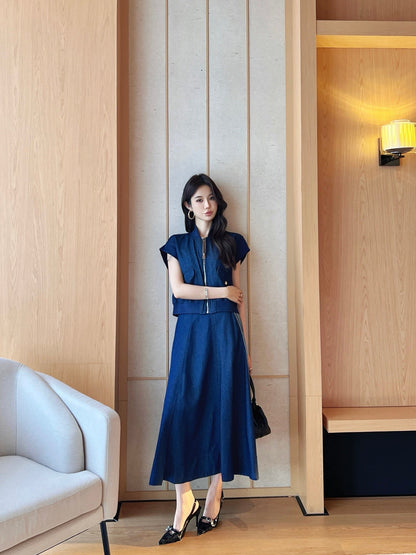 25ss denim skirt