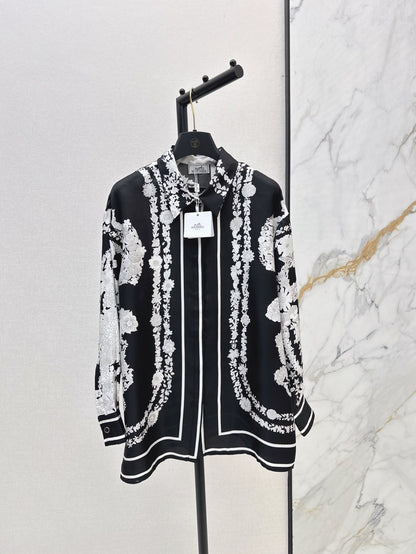 H 25ss Silk buttons shirt