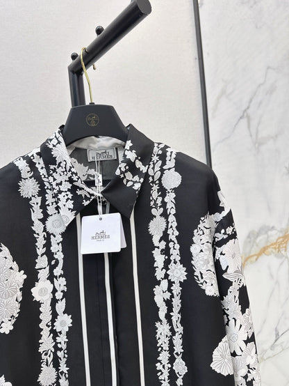 H 25ss Silk buttons shirt