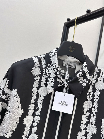 H 25ss Silk buttons shirt