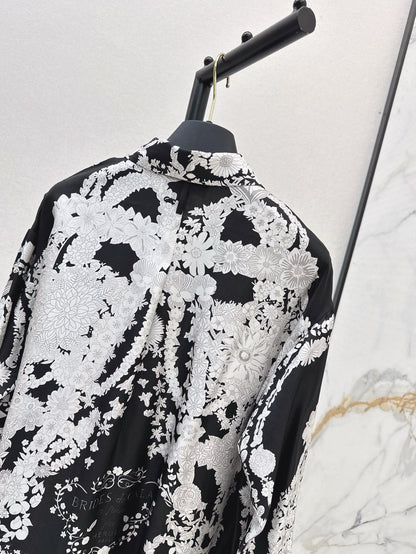 H 25ss Silk buttons shirt