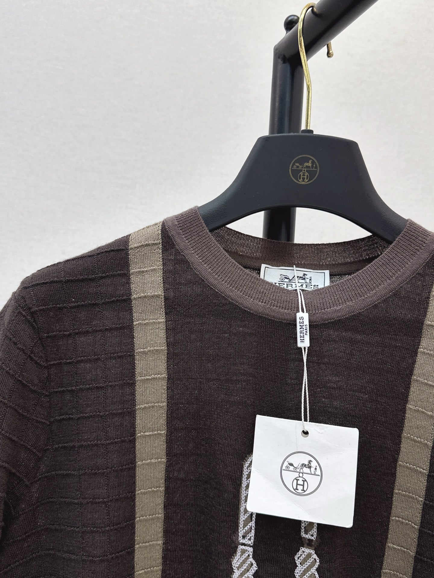 25ss jacquard knitted t-shirt