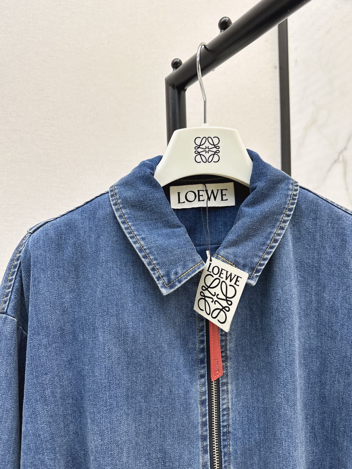 25ss pleated denim jacket