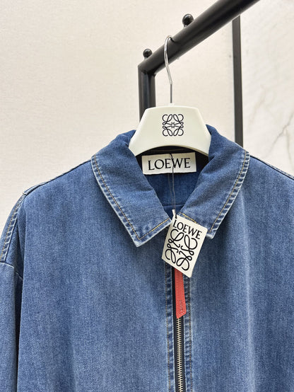 25ss pleated denim jacket