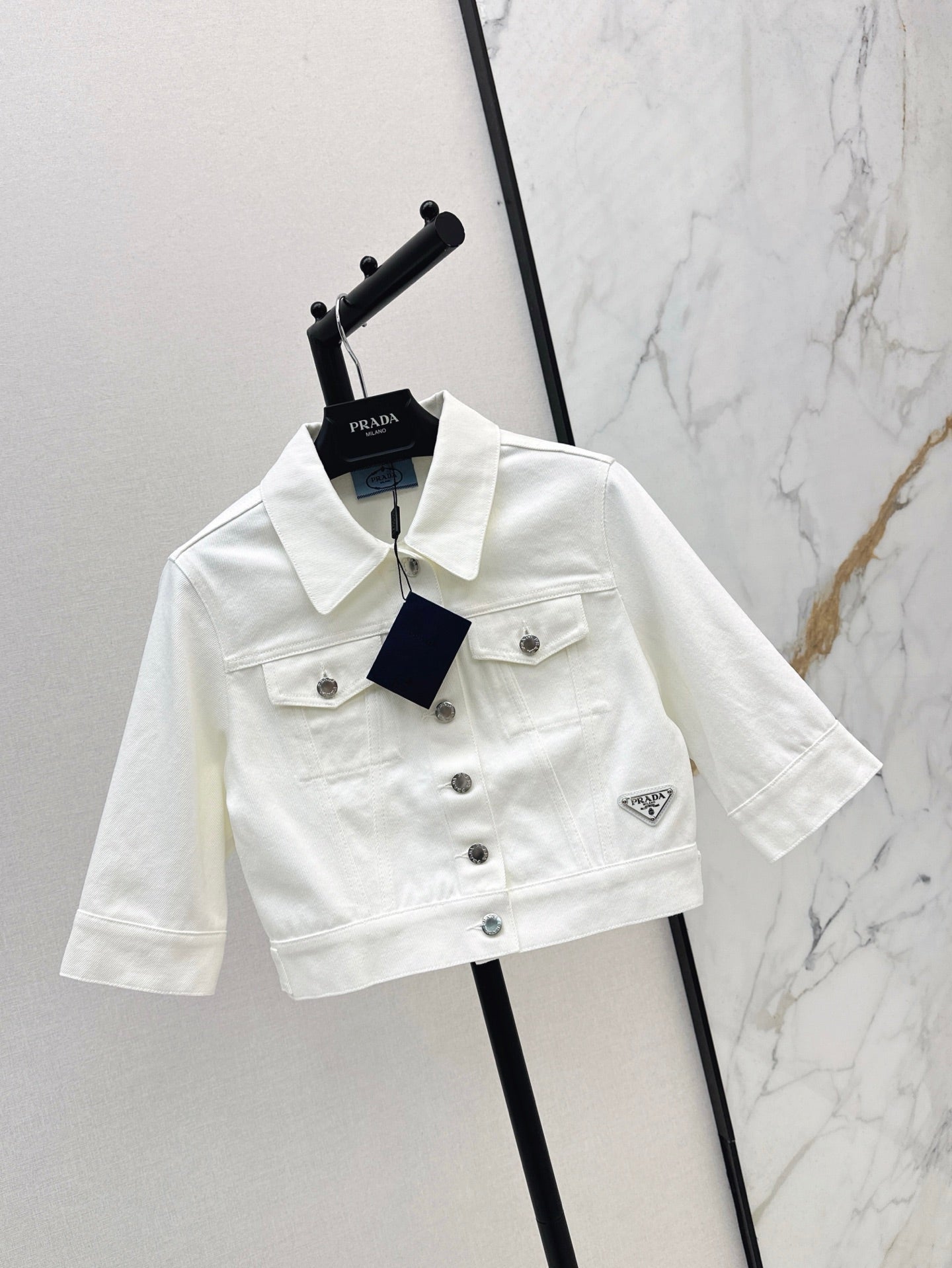 25SS DENIM CROP JACKET