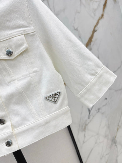 25SS DENIM CROP JACKET