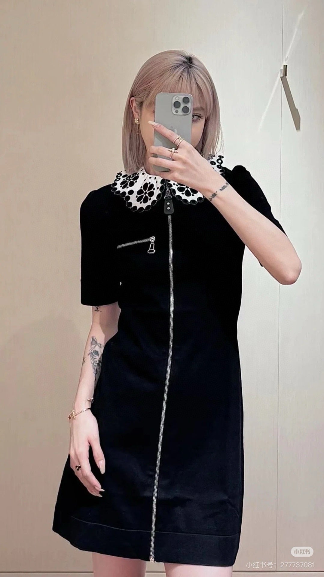 25ss zipper dress