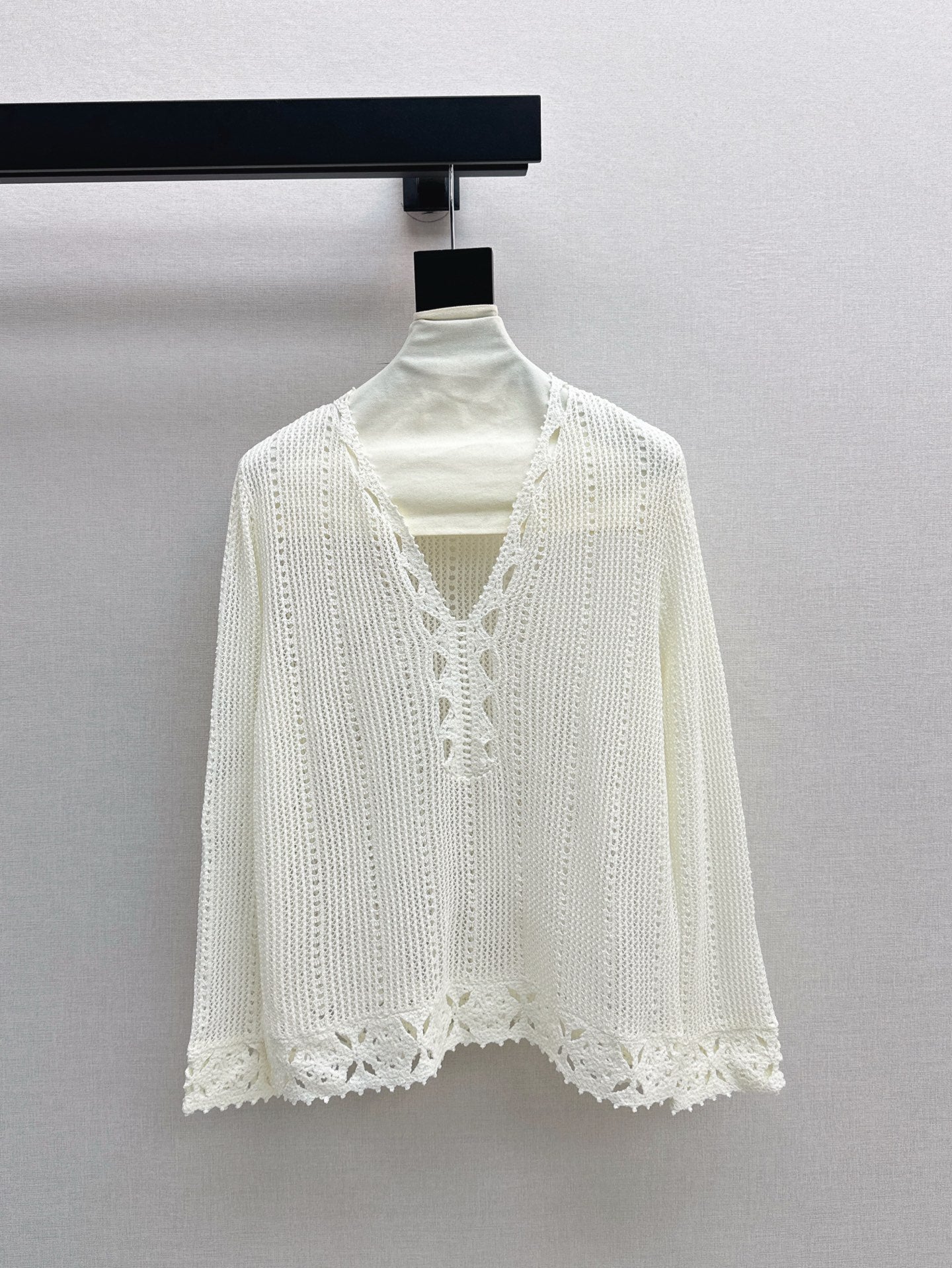 25ss hollow knitted shirt