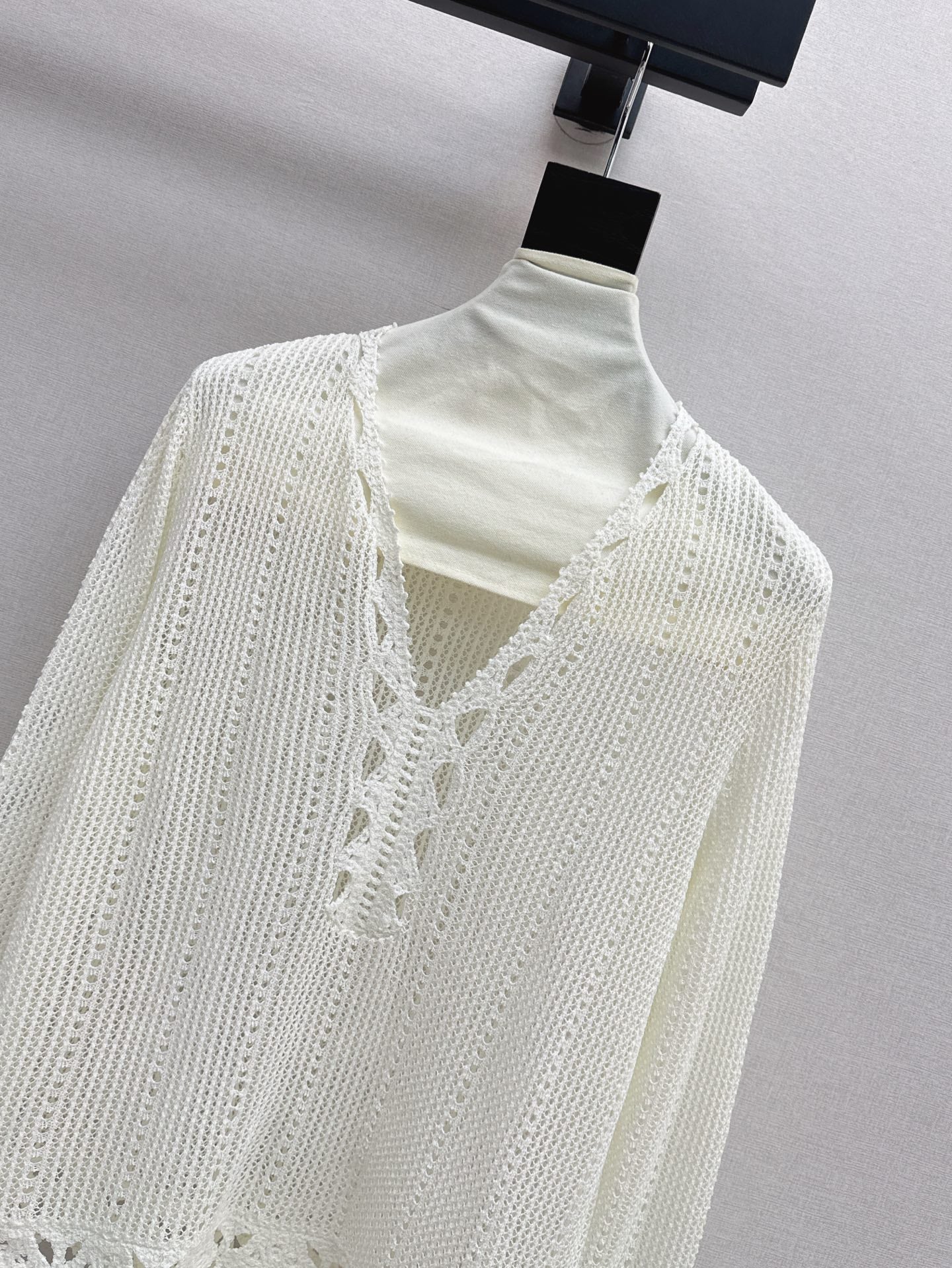 25ss hollow knitted shirt
