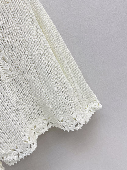 25ss hollow knitted shirt