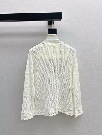25ss hollow knitted shirt