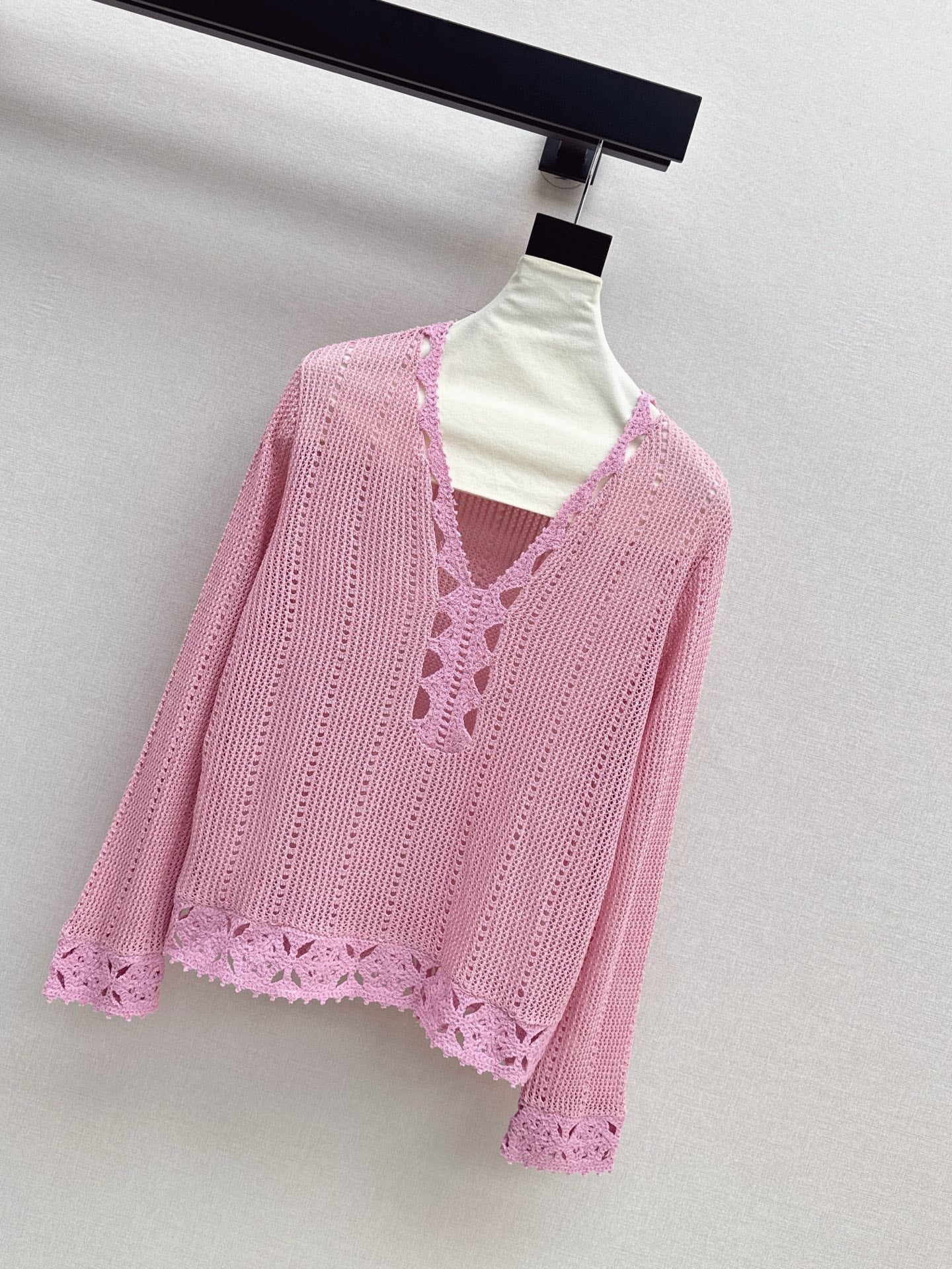 25ss hollow knitted shirt