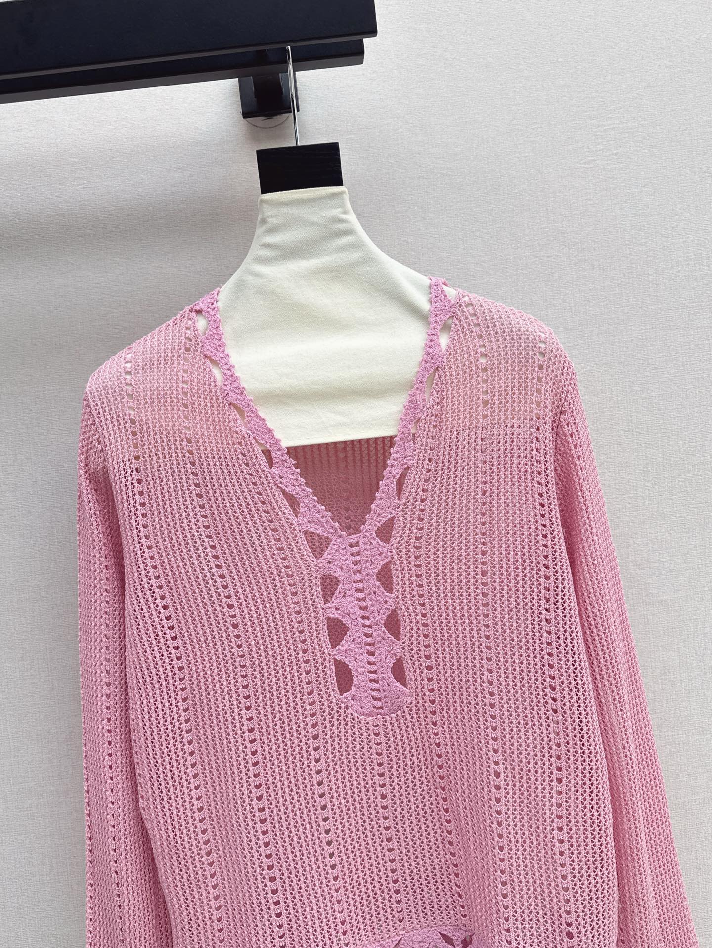25ss hollow knitted shirt
