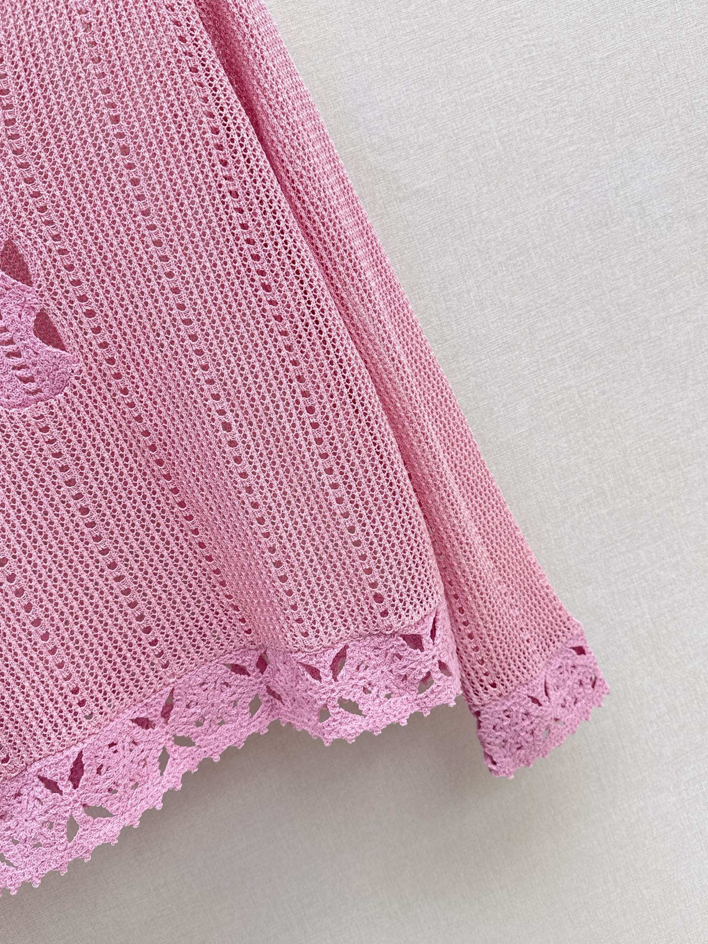 25ss hollow knitted shirt