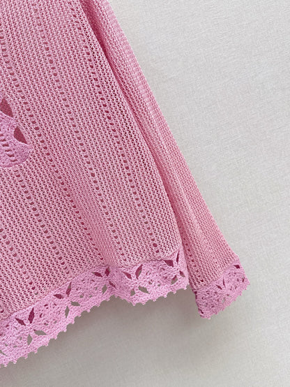 25ss hollow knitted shirt