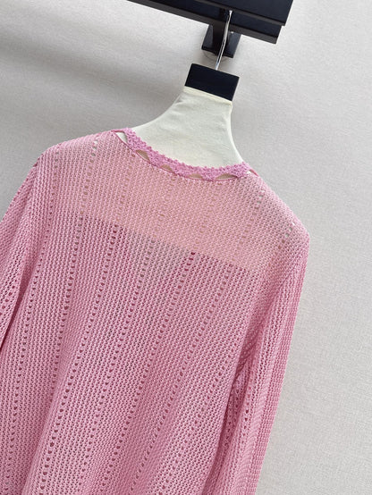 25ss hollow knitted shirt