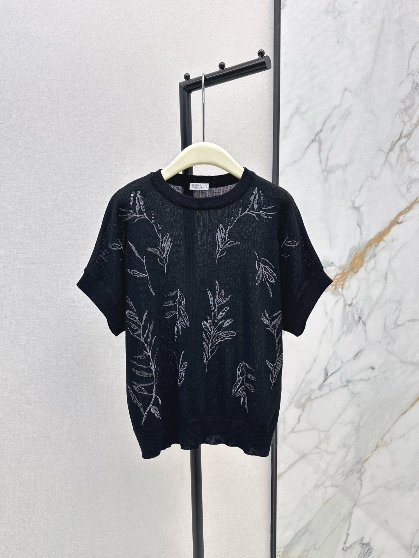 25ss beaded t-shirt