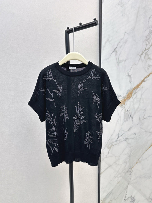 25ss beaded t-shirt