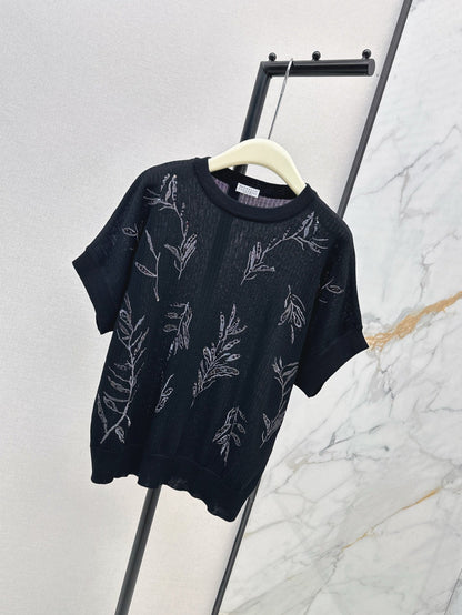 25ss beaded t-shirt