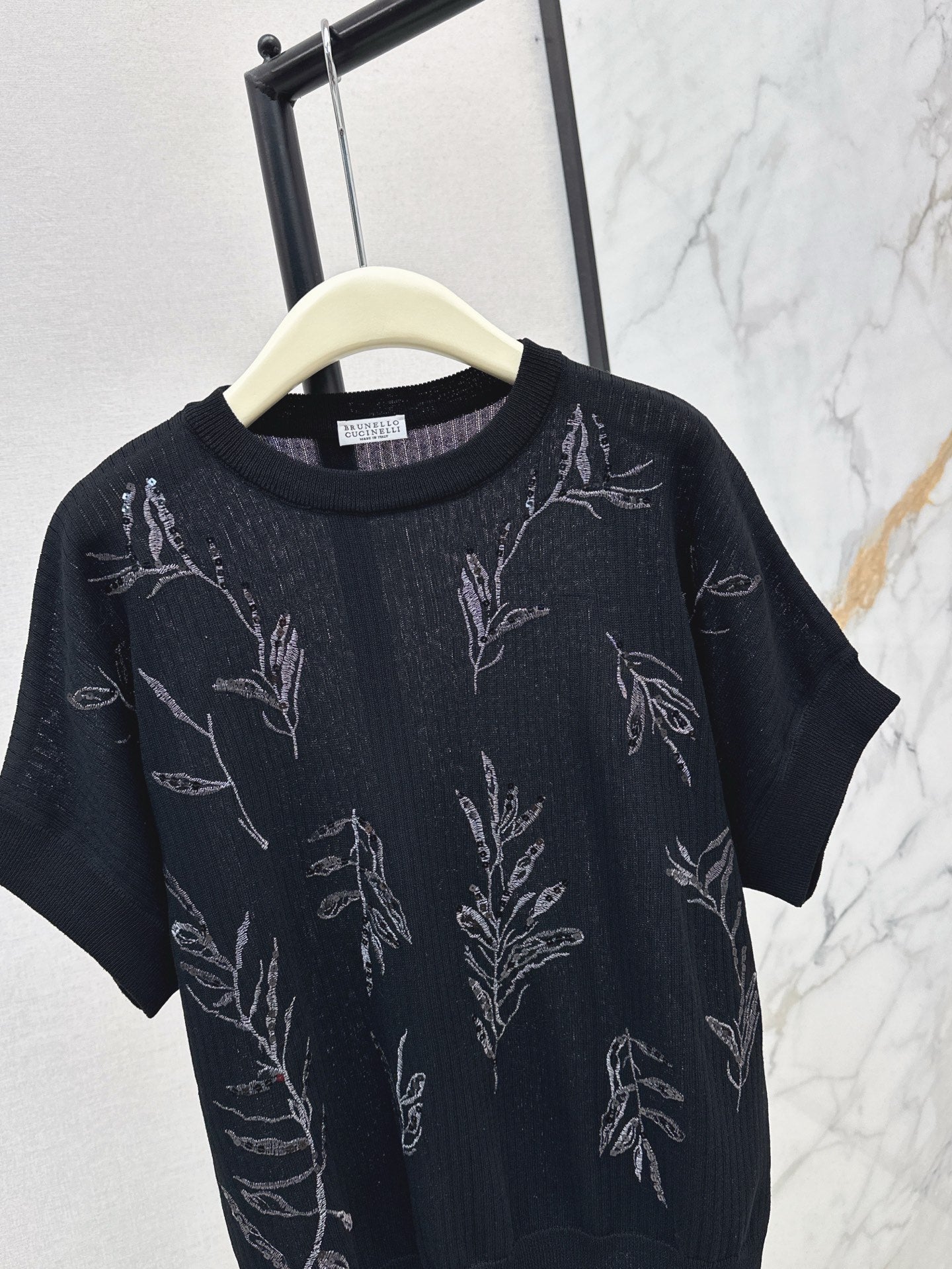 25ss beaded t-shirt