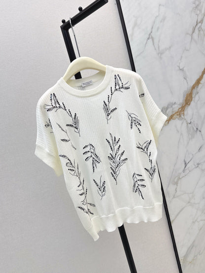 25ss beaded t-shirt
