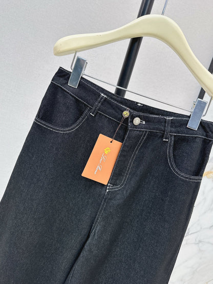 25ss embroidered jeans