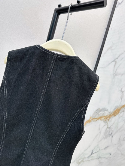 25ss denim vest