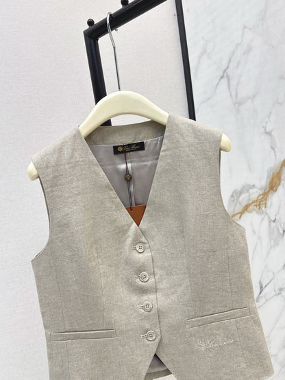 25ss linen vest