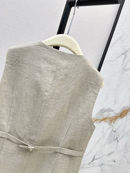25ss linen vest