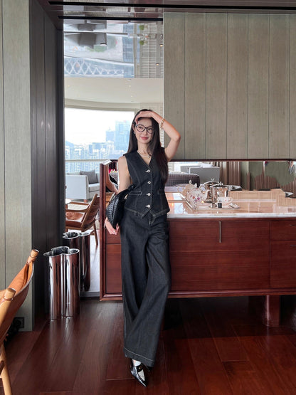 25ss embroidered jeans